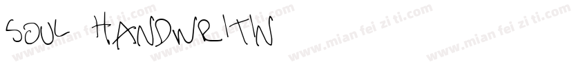 soul handwritin字体转换